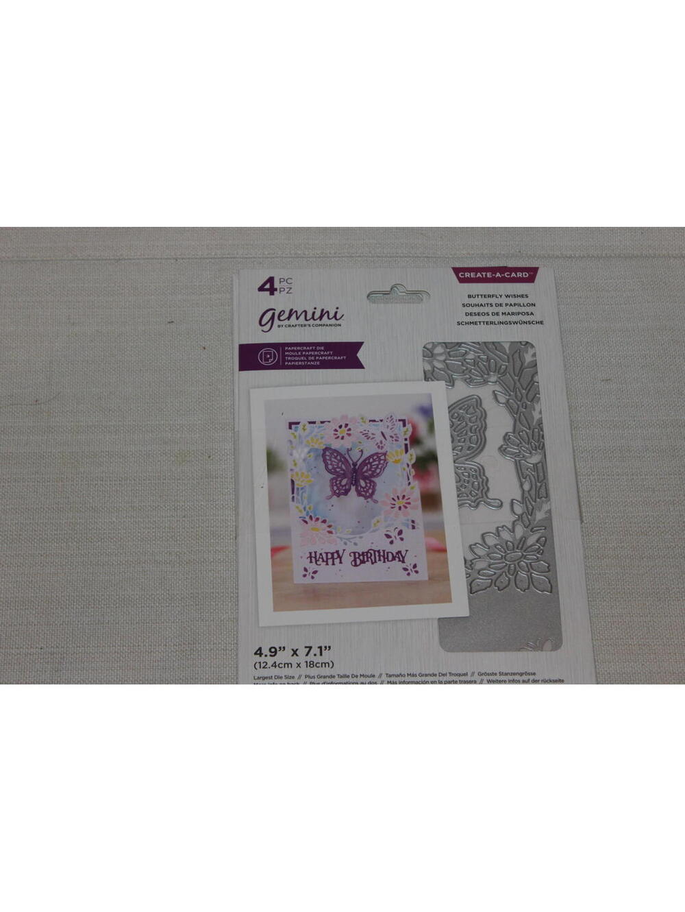 NEW Gemini Create-A-Card Birthday Butterfly and Forever Yours Card Set